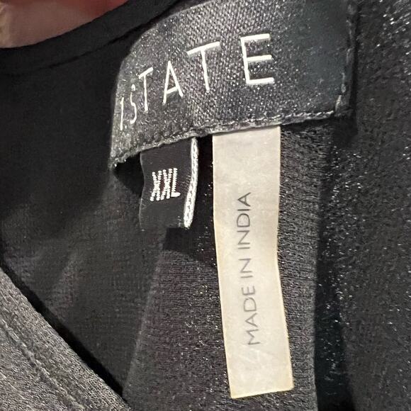 NWT 1State spaghetti strap cami top blouse shirt Black Size XXL - Picture 8 of 8